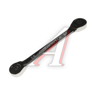 Изображение 1, JTC-5425 Ключ накидной TORX E6хE8 трещоточный JTC