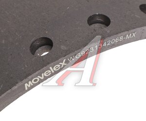 Изображение 3, WG9231342068-MX Накладка тормозной колодки SITRAK HOWO задняя (187х220) MOVELEX