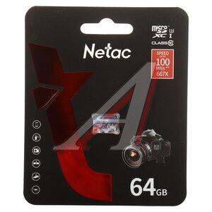 Изображение 1, NT02P500ULT-064G-S Карта памяти 64GB MicroSD class 10 NETAC