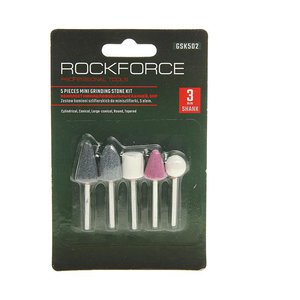 Изображение 1, RF-GSK502 Камень абразивный набор 5 предметов (хвостовик 3мм) ROCKFORCE