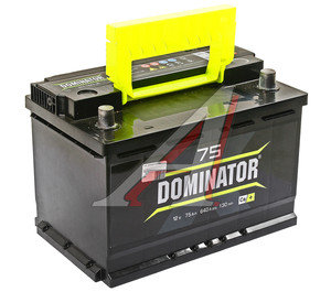 Изображение 2, 6СТ75(0) Аккумулятор DOMINATOR 75А/ч обратная полярность