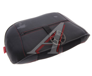 Изображение 2, 41561 Подушка поясничная экокожа/замша черная Flex M CARFASHION
