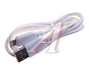 Изображение 1, NB235 White Кабель iPhone (5-) 2.4A 1м XO