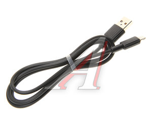 Изображение 1, NB156 Black Кабель iPhone (5-) 2.4A 1м черный XO