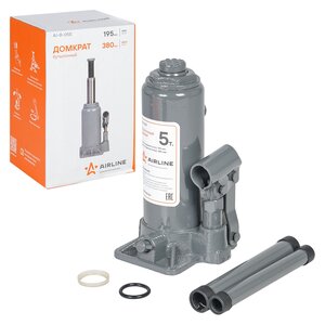 Изображение 1, AJ-B-05S Домкрат бутылочный 5т 195-380мм AIRLINE