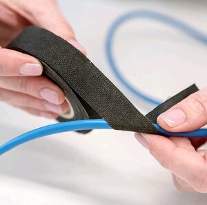 Изображение 4, 305-066 Изолента Х/Б черная 19x0.42мм 7м AVIORA