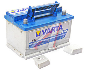 Изображение 2, 6СТ72(0) Е43 Аккумулятор VARTA Blue Dynamic 72А/ч обратная полярность,  низкий