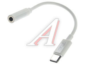 Изображение 1, NB-R161 White Переходник USB Type C на jack 3.5 белый XO