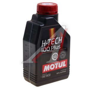 Изображение 1, 112141 Масло моторное H-TECH 100 PLUS 5W30 SP 5W30 синт.1л MOTUL