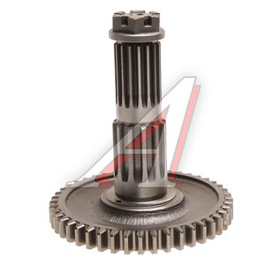 Изображение 2, 50-1701256 Вал КПП МТЗ вторичный с гайкой (А)