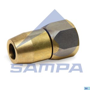 Изображение 2, 042.196 Соединитель трубки ПВХ, полиамид d=8мм прямой SAMPA