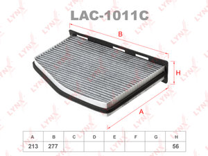 Изображение 1, LAC1011C Фильтр воздушный салона AUDI A3, TT SKODA Octavia LYNX