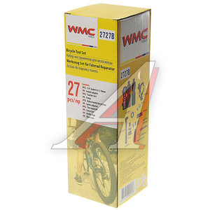 Изображение 4, WMC-2727B Набор инструментов для обслуживания велосипеда 27 предметов с держателем в тубе (черный) WMC TOOLS