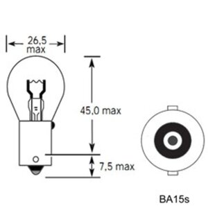 Изображение 4, 4631111142936 Лампа 12V P21W BA15s 460лм Стандарт TESLAFT (Россия)