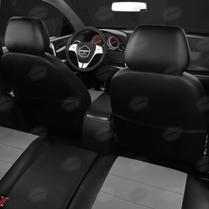 Изображение 7, CH03-0913-EC02 Авточехлы ЛАДА Niva Legend (21-) экокожа 3 места черно-серые AVTOLIDER