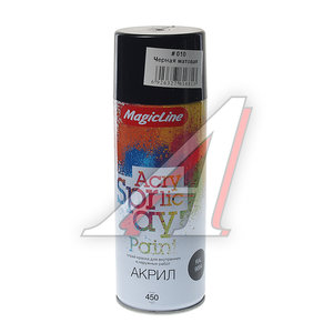 Изображение 1, MG-010 Краска черная матовая аэрозоль 400мл MAGICLINE