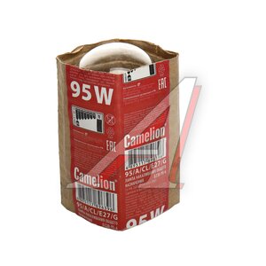 Изображение 2, C-95-A-CL-E27 Лампа накаливания E27 (95W) 220V CAMELION