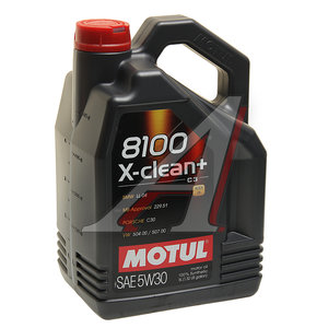 Изображение 1, 111684 Масло моторное 8100 X-CLEAN+ 5W30 синт.5л MOTUL