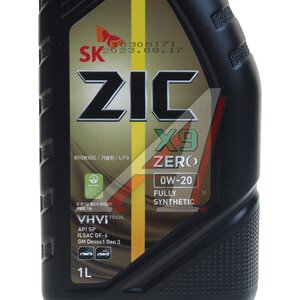 Изображение 2, 131092A1 Масло моторное X9 ZERO 0W20 синт.1л ZIC