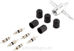 Изображение 1, 882601 Золотник ГАЗ, ЗИЛ,  колпачок,  ключ (11шт.) (короткий) BERIL