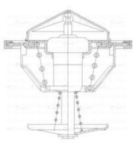 Изображение 5, LT03275 Термостат КАМАЗ, ГАЗ-2410, 3302, ЗИЛ-4331, А-01, ЯМЗ-534 (обрезин. клапан) LUZAR