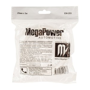 Изображение 3, EW-203 Скотч двухсторонний 20ммх3м сверхсильный прозрачный MEGAPOWER