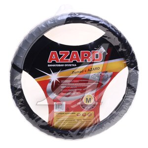 Изображение 1, OPLA0006 Оплетка руля (M) 37-39см серая винил ВАЗ-2108-2115 AZARD