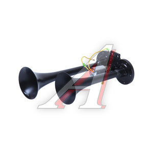 Изображение 1, HA-230/300-B24 Сигнал электрический 24V d=230-300мм 2-х рожковый черный ТОП АВТО