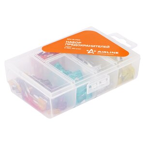 Изображение 1, AFUMP510 Предохранитель 5-35A флажковый комплект 180шт. (пластиковая коробка) AIRLINE