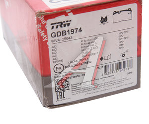 Изображение 4, GDB1974 Колодки тормозные AUDI A7 (15-) передние (4шт.) TRW