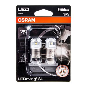 Изображение 1, 5007DWP-02B Лампа светодиодная 12V R5W BA15s 6000K (2шт.) LED White OSRAM
