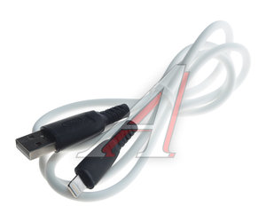 Изображение 1, NB245 white Кабель iPhone (5-) 2.4A 1м белый XO