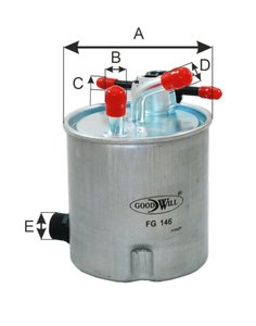 Изображение 4, FG146 Фильтр топливный NISSAN Cabstar (06-13) GOODWILL