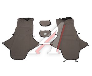 Изображение 1, MAI00051 Авточехлы (майка) на передние сиденья полиэстер темно-серый (4 предм.) Sprint AZARD