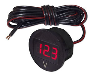 Изображение 1, ИН5-К Индикатор напряжения светодиодный 12/24V красная подсветка ЭНЕРГОМАШ