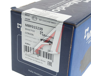 Изображение 3, MBF015239 Колодки тормозные CITROEN C4 Picasso (06-) задние (4шт.) MANDO