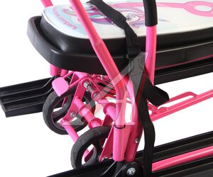 Изображение 3, 109 Wheel Снегокат со спинкой (с выдвижными колесиками) Единорожка БАРС