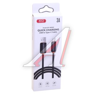 Изображение 2, NB302 black Кабель iPhone (5-) 3A 1м черный XO