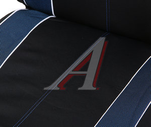 Изображение 2, ESC1100 Авточехлы универсальные полиэстер-карбон черно-синие (11 предм.) Escada PREMIER