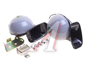 Изображение 1, TZ-125GREY Сигнал звуковой 12V 410/510Hz с реле комплект 2шт. TORINO
