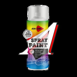 Изображение 1, SP-GL190 Лак глянцевый аэрозоль 450мл Spray Paint Lacquer Gloss AIM-ONE