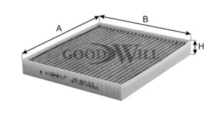 Изображение 3, AG464CFC Фильтр воздушный салона KIA Optima (16-) GOODWILL