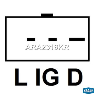 Изображение 3, ARA2318KR Регулятор DAEWOO Nexia напряжения генератора KRAUF