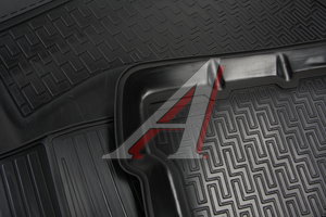 Изображение 2, 11801001 Коврик салона FORD Focus 2 (04-11) полиуретан черный (5 предм.) RIVAL