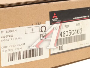 Изображение 3, 4605C463 Колодки тормозные MITSUBISHI Outlander (03-) передние (4шт.) OE
