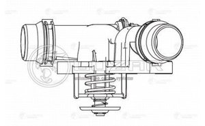 Изображение 4, LT2625 Термостат BMW 3 (E46), 5 (E39, E61), X3 (E83) LUZAR