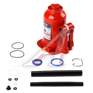 Изображение 1, GTE-TH80602 Домкрат бутылочный 6т 170-410мм 2-х штоковый GTE