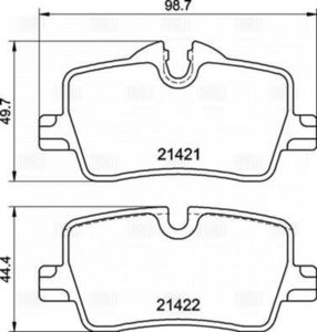 Изображение 1, PF4309 Колодки тормозные BMW 3 (G20, G21) дисковые задние (4шт.) TRIALLI