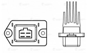 Изображение 4, LFR0816 Резистор HYUNDAI Solaris (17-) отопителя LUZAR