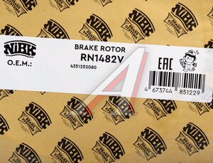 Изображение 6, RN1482 Диск тормозной TOYOTA Scion XA (03-06) передний (1шт.) NIBK
